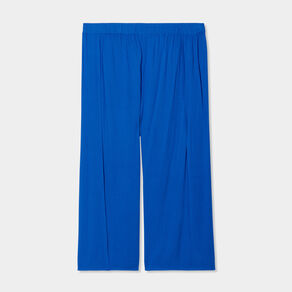 Pantalon large fluide 7/8ème bleu roi femme grande taille