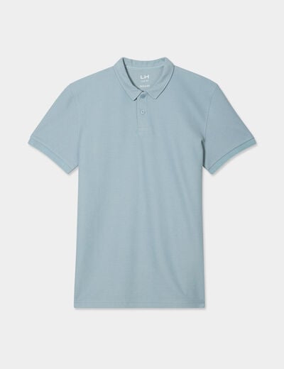 Polo manches courtes gris homme