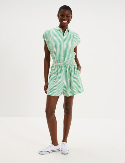 Chemise sans manches vert femme