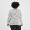 Pull col bateau blanc femme grande taille