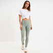 Legging de sport c&ocirc;tel&eacute; stretch vert pastel femme