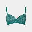 Soutien-gorge emboîtant micro dentelle vert menthe femme