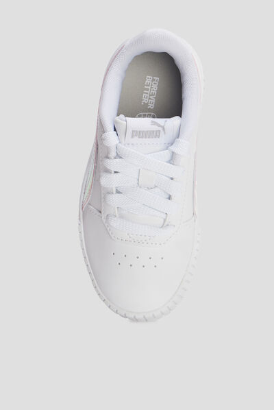Tennis à lacets Carina Puma blanc fille