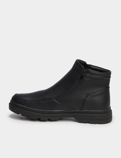Bottines zipp&eacute;es noir homme