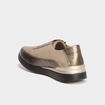 Baskets zipp&eacute;es confort marron fonc&eacute; femme