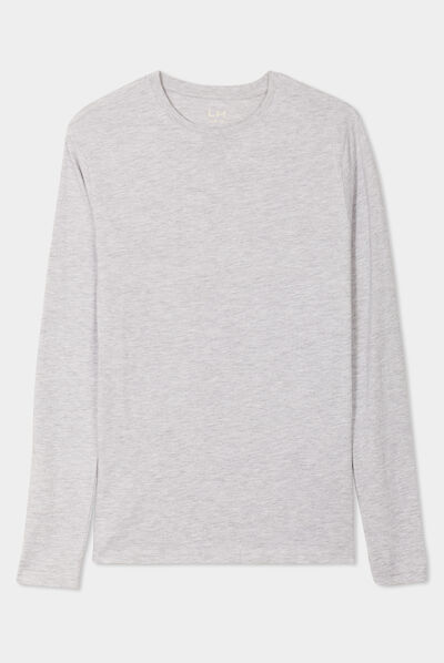 T-shirt manches longues gris homme