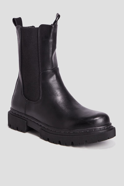 Bottines chelsea noir femme