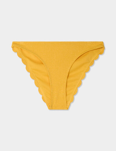 Bas de maillot de bain jaune femme