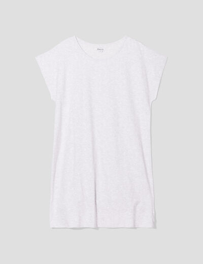 Chemise de nuit gris clair femme grande taille