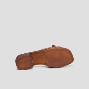 mules sabots a boucles en cuir creeks marron femme Mules sabots à boucles en cuir Creeks marron femme
