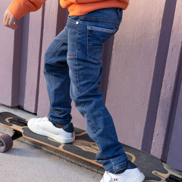 jeans slim creeks denim double stone garcon Jeans slim Creeks denim double stone garçon