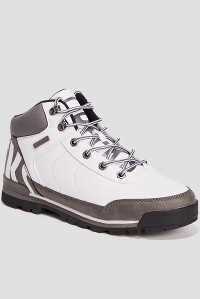 Bottines plates Creeks blanc homme