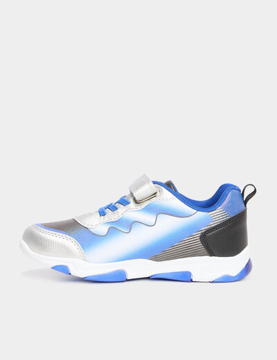Baskets running semelle lumineuse Sonic bleu garçon