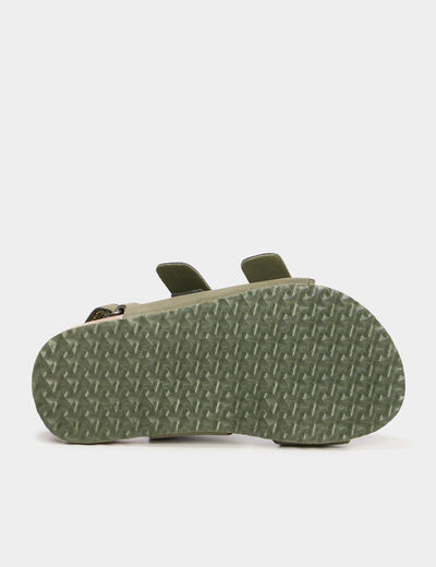 Sandales vert kaki garçon