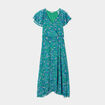 Robe midi droite vert femme