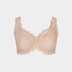 Soutien-gorge corbeille dentelle sable femme grande taille
