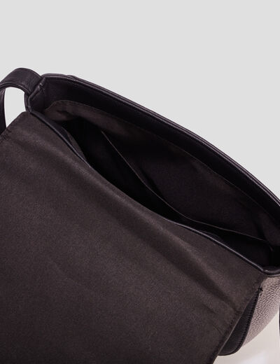 Sac besace arrondi sable femme