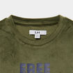 Ensemble pyjama t-shirt effet velours vert kaki gar&ccedil;on
