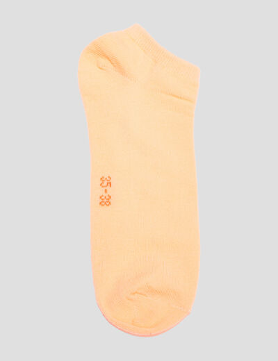 Lot 5 paires chaussettes coloris fluo multicolore femme