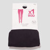Collants 80D noir femme grande taille