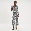 Chemise nou&eacute;e manches courtes gaze coton ecru femme