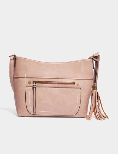 Sac en bandoulière sable femme