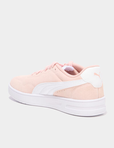 Tennis en cuir Puma Court Lally SD rose femme