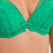 Soutien-gorge foulard push up dentelle vert menthe femme