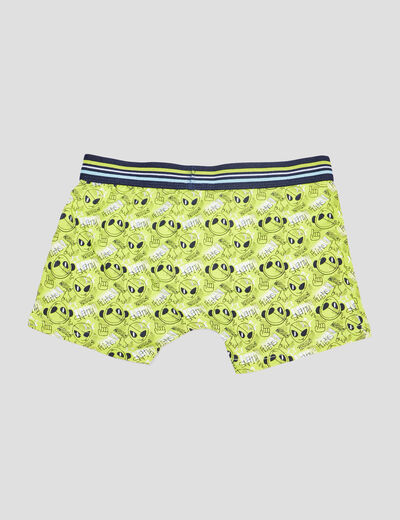 Lot 3 boxers vert anis garçon