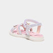 Sandales brides &agrave; scratch semelle souple multicolore fille