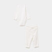 Ensemble 2 pièces coton blanc bébé garçon