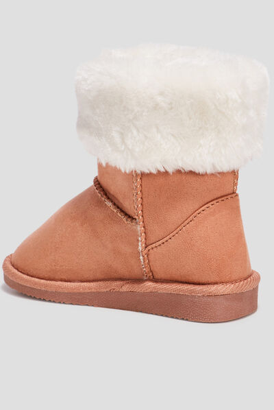 Bottines fourrées camel fille