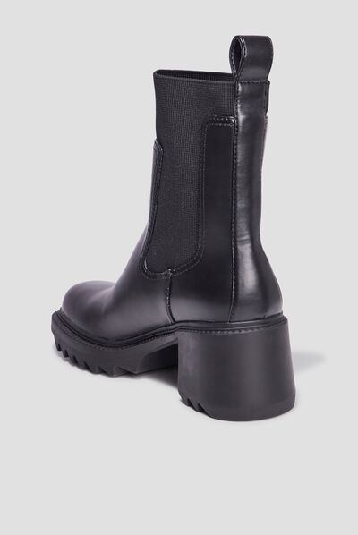 Bottines plateformes et talons noir femme
