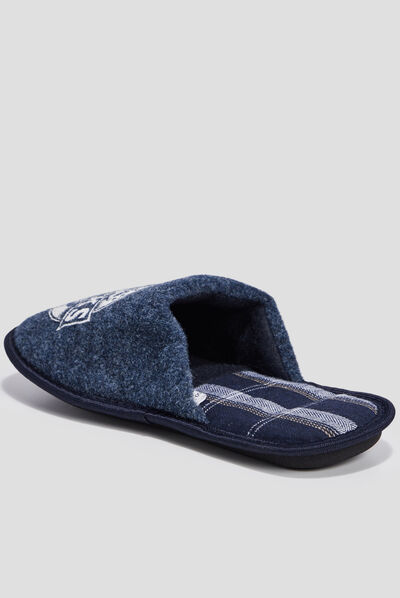 Chaussons mules Creeks bleu homme