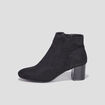 Bottines su&eacute;dines &agrave; talons noir femme