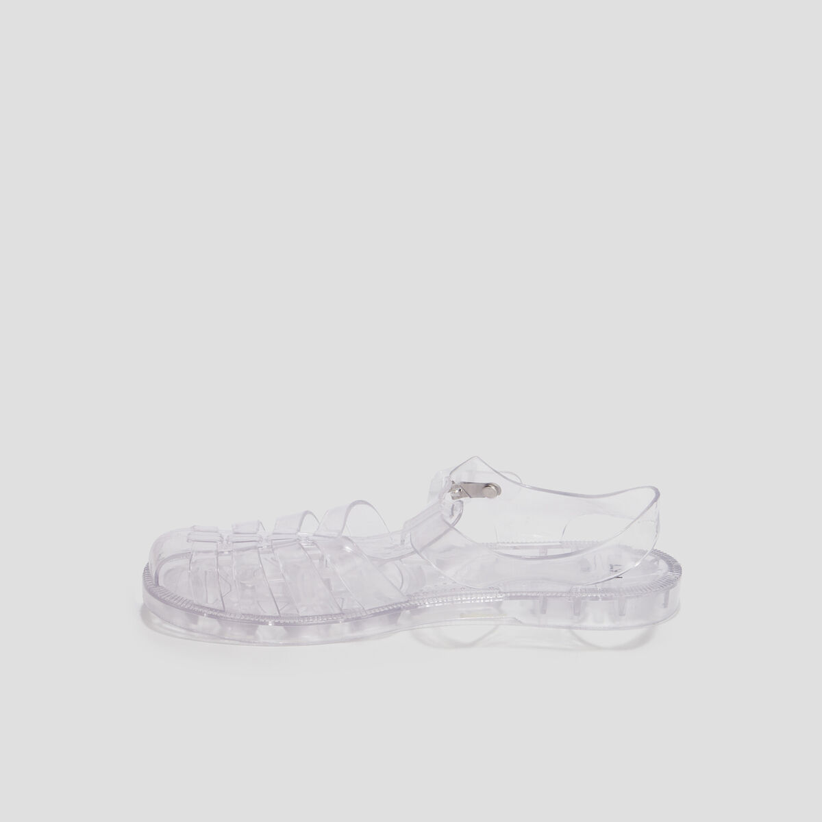 Sandales de plage transparentes multicolore femme