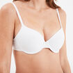 Soutien-gorge corbeille microfibre blanc femme