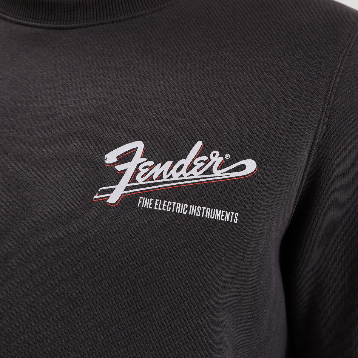 Sweat molleton manches longues Fender noir homme