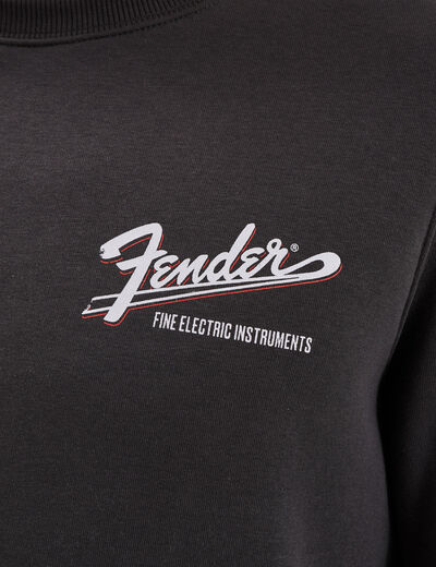 Sweat molleton manches longues Fender noir homme