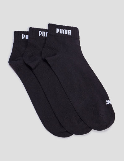 Lot 3 paires socquettes Puma noir homme