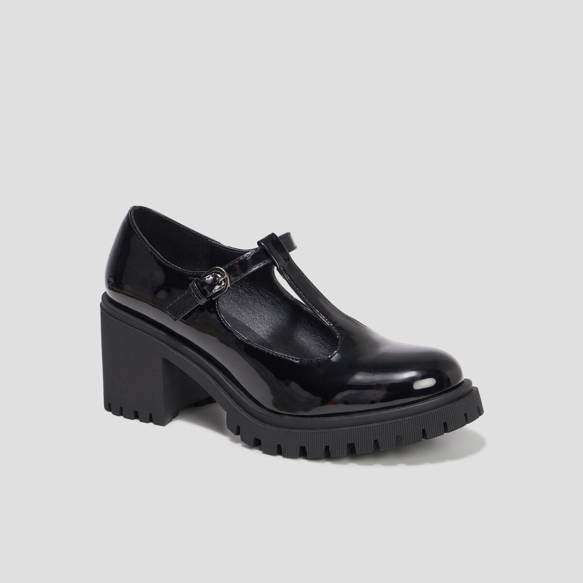 Loafers salomé vernies crantées Liberto noir femme