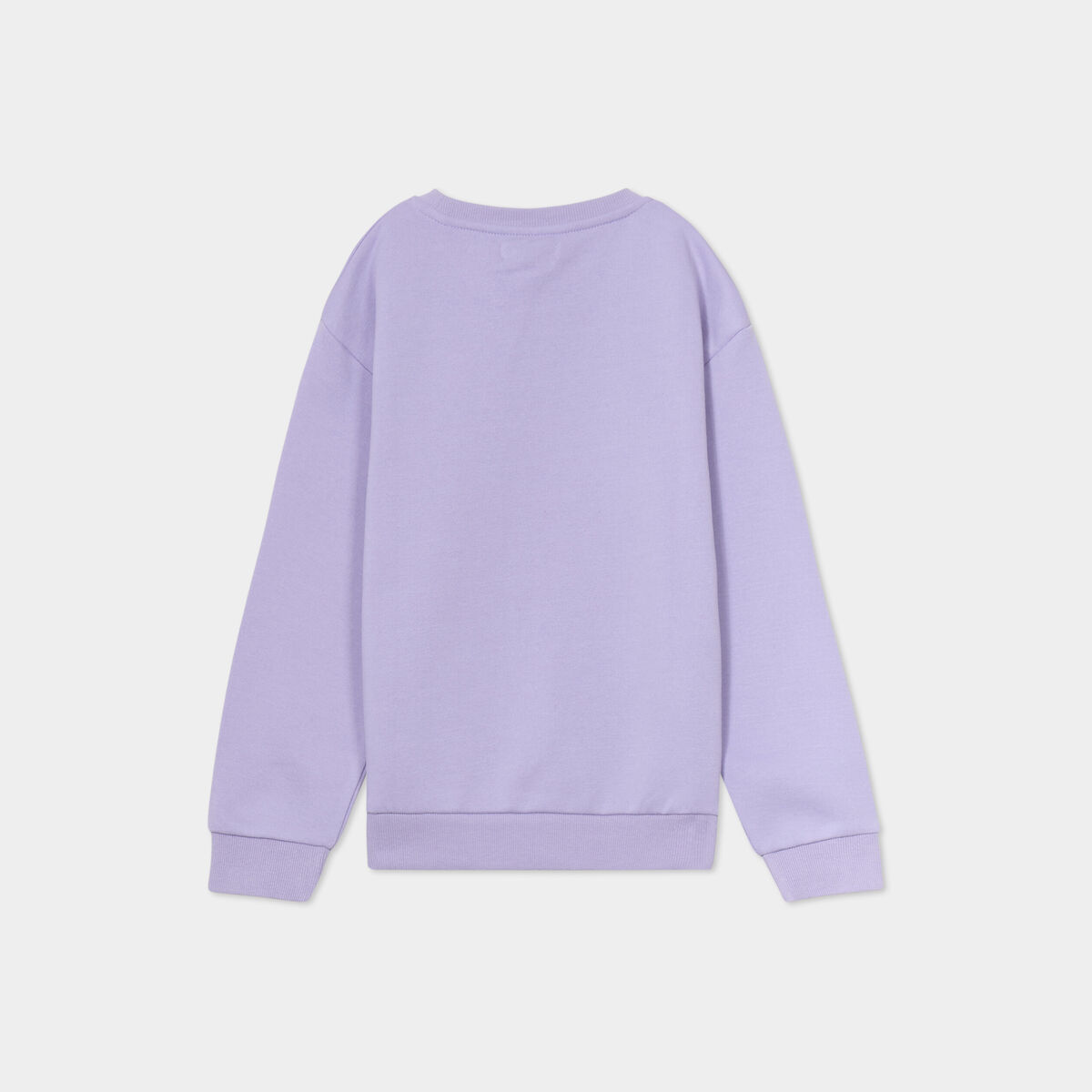 Sweat col rond manches longues mauve gar&ccedil;on