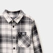Chemise manches longues 1 poche coton blanc garçon