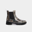Bottes de pluie crant&eacute;es gris femme