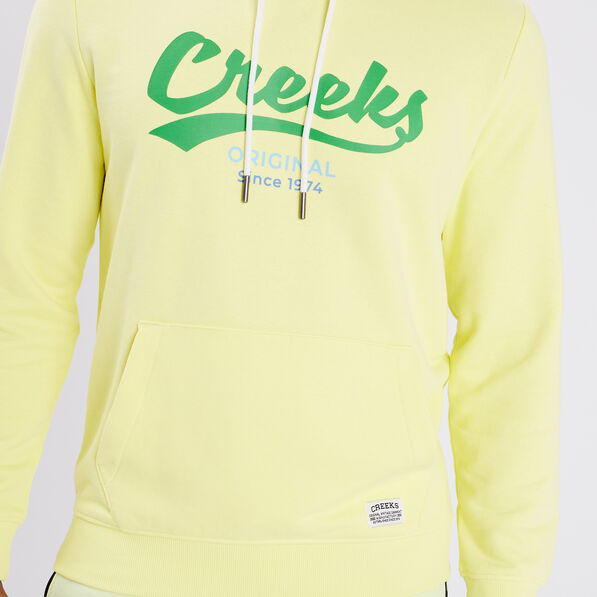 Sweat à capuche hoodie Creeks jaune homme