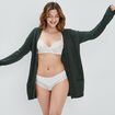 Soutien-gorge emboîtant micro dentelle ivoire femme