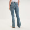 Jean flare taille basse denim dirty femme