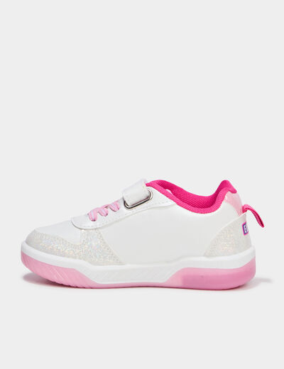 Baskets lumineuses Dora l'exploratrice blanc fille