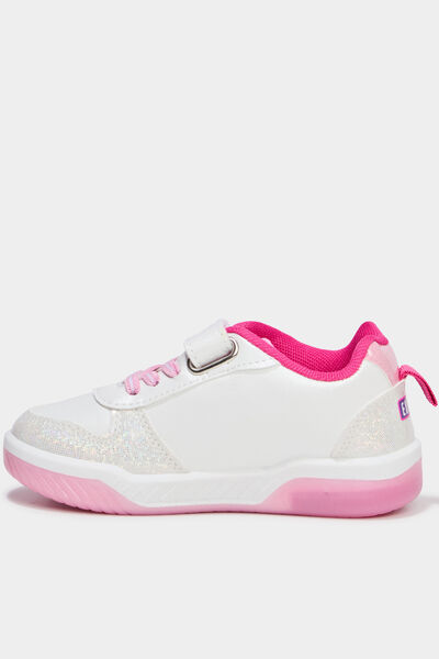 Baskets lumineuses Dora l'exploratrice blanc fille