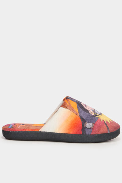 Chaussons mules Naruto multicolore gar&ccedil;on